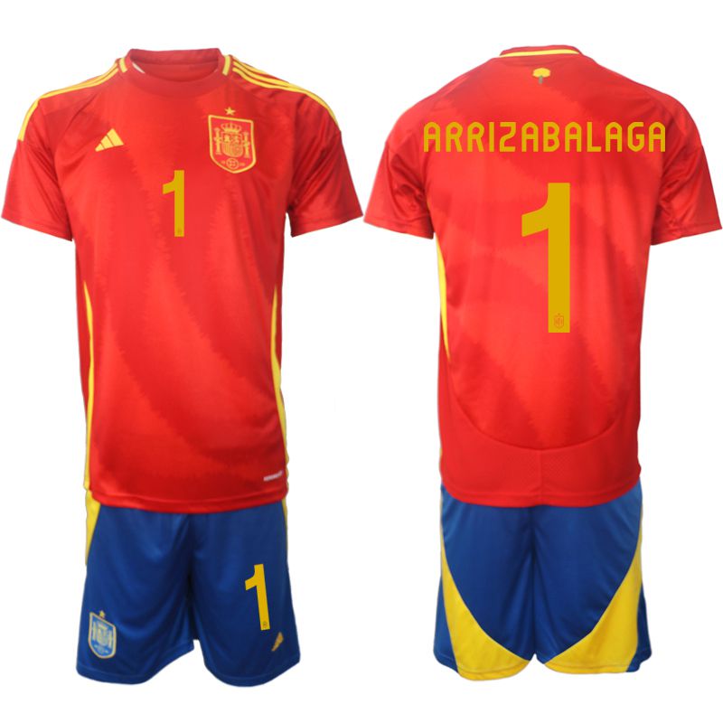 Men 2024-2025 Season Spain home red 1 Soccer Jerseys